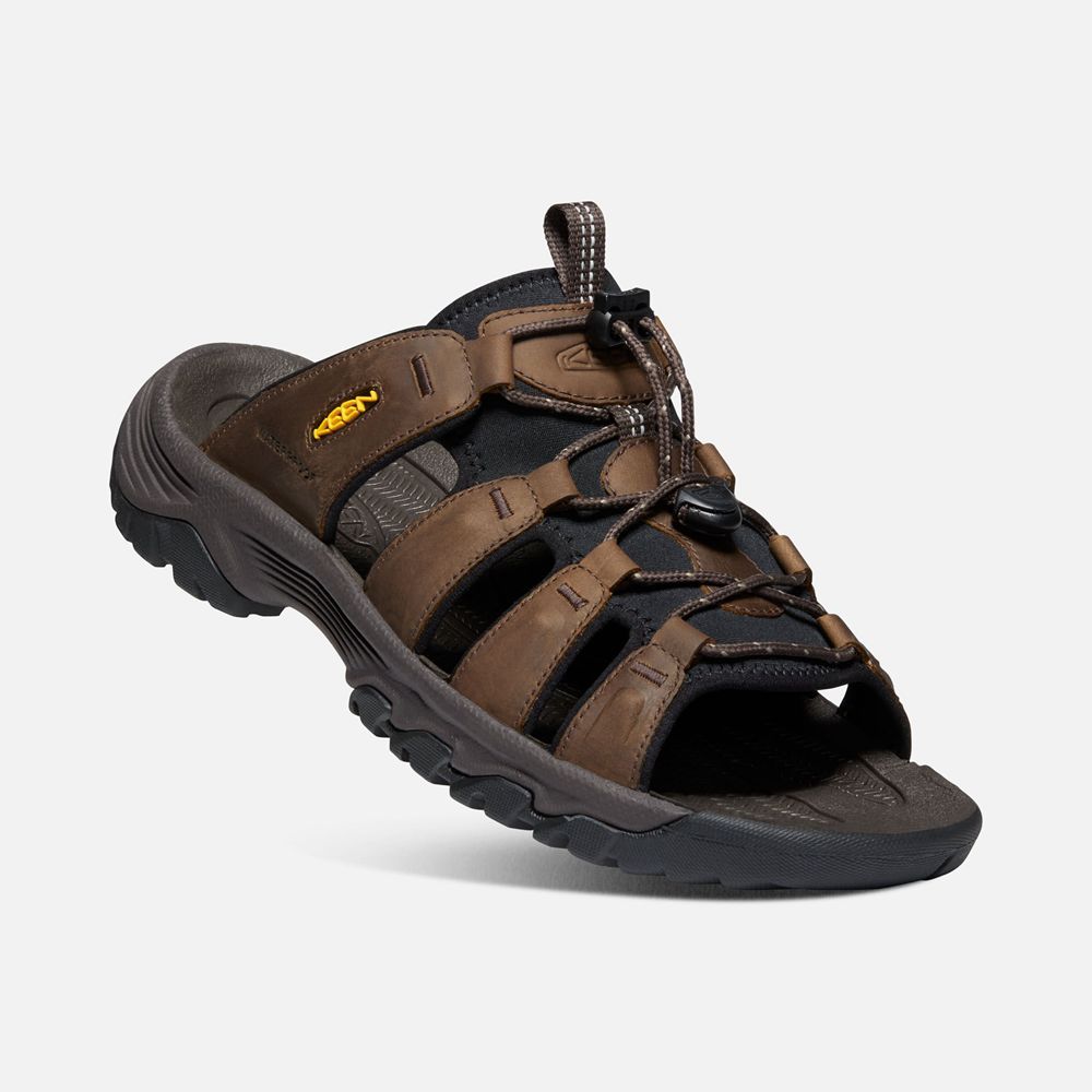 Pantuflas Keen Mexico Marrom/Negros - Hombre Targhee Iii Sandal - FI3856420